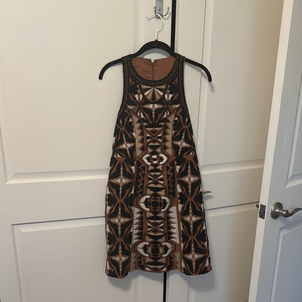 Anthropologie Mini Dress in Geometric Print